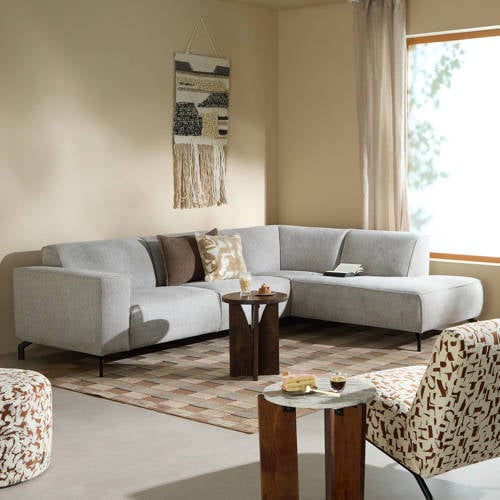 NOUS Living hoekbank rechts Brent - Lichtgrijs