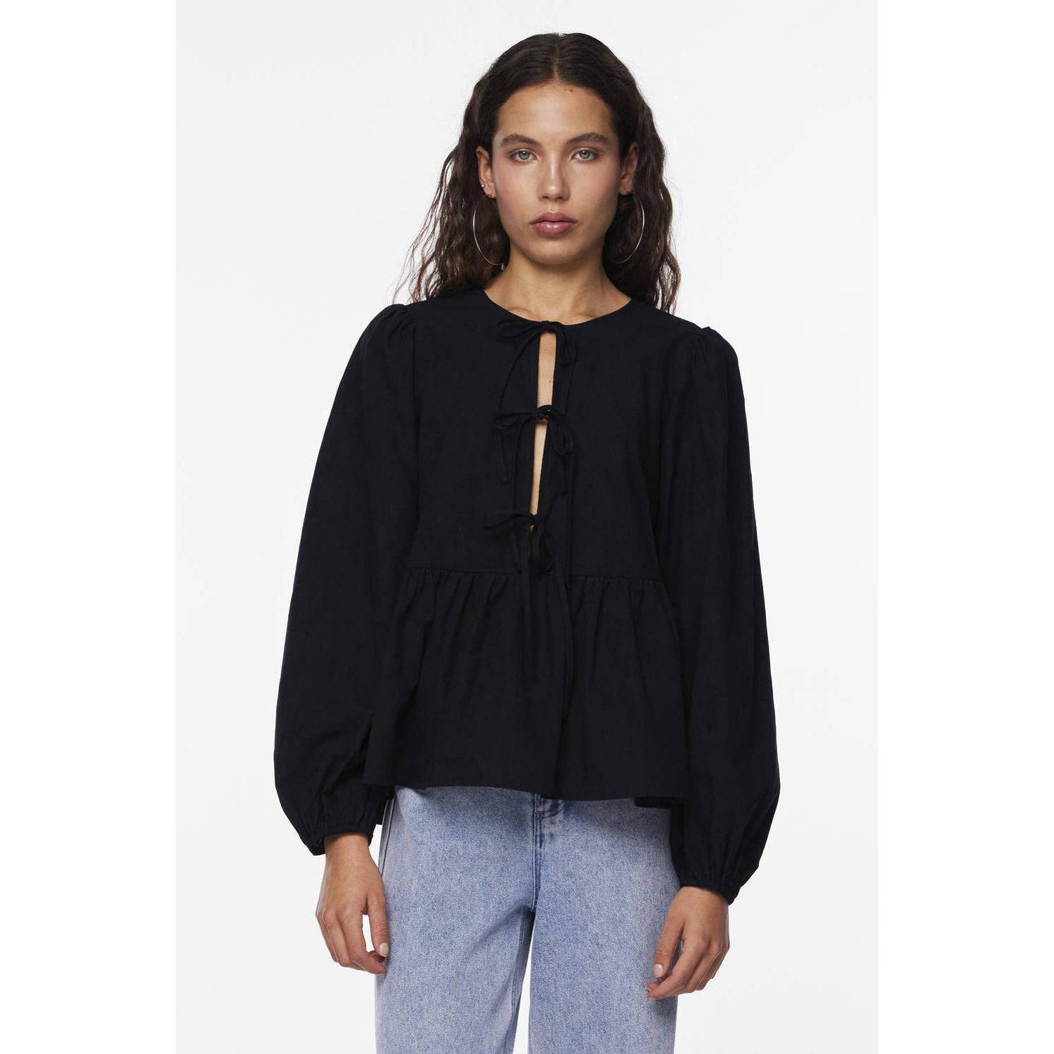 PIECES blousetop zwart