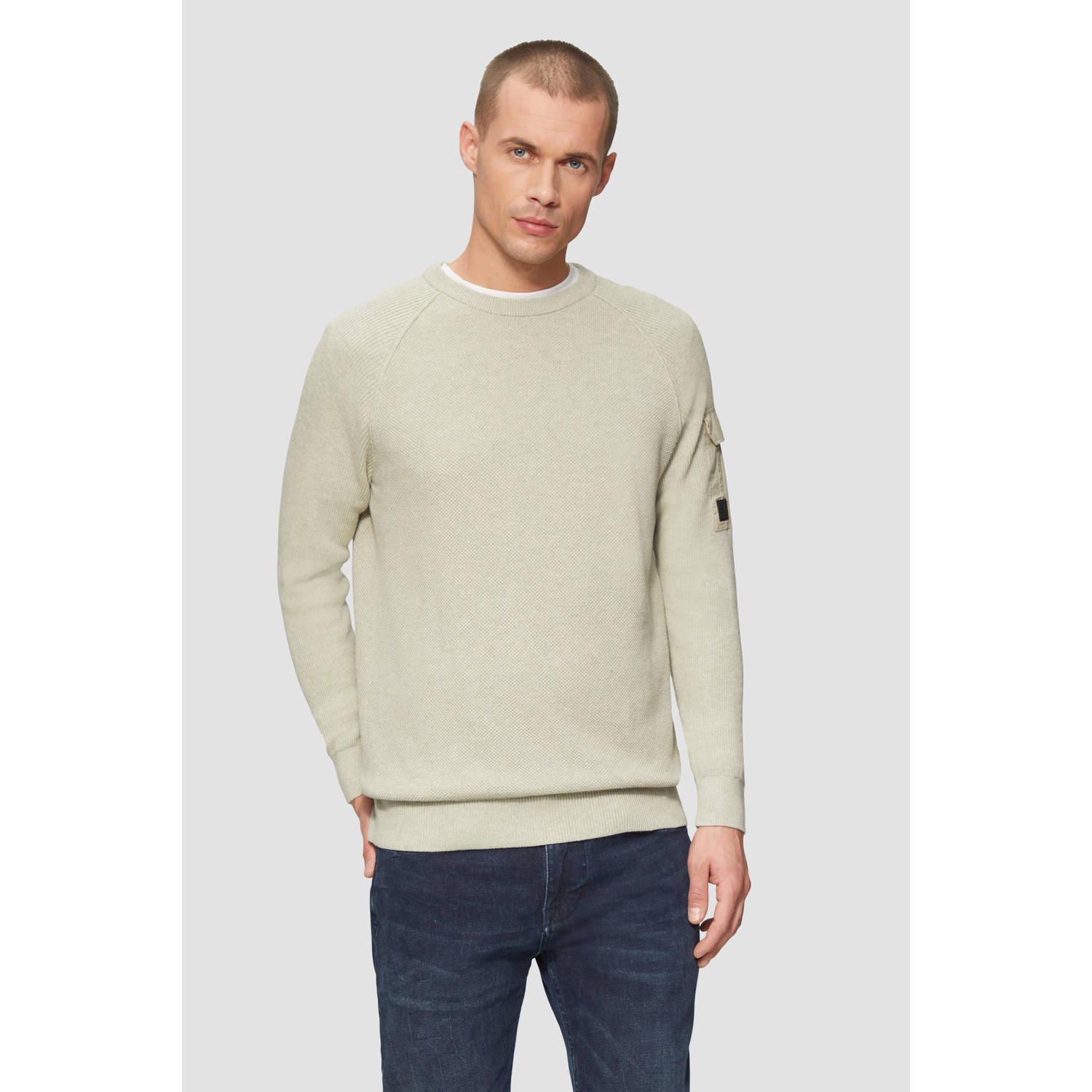 s.Oliver gebreide trui beige
