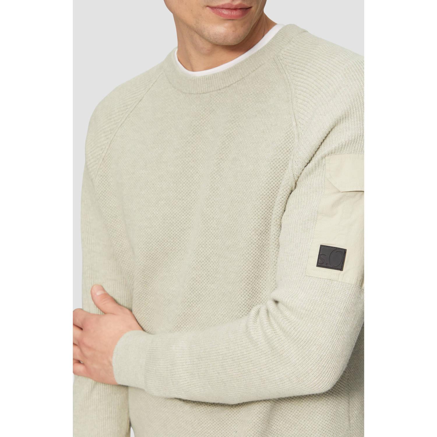 s.Oliver gebreide trui beige