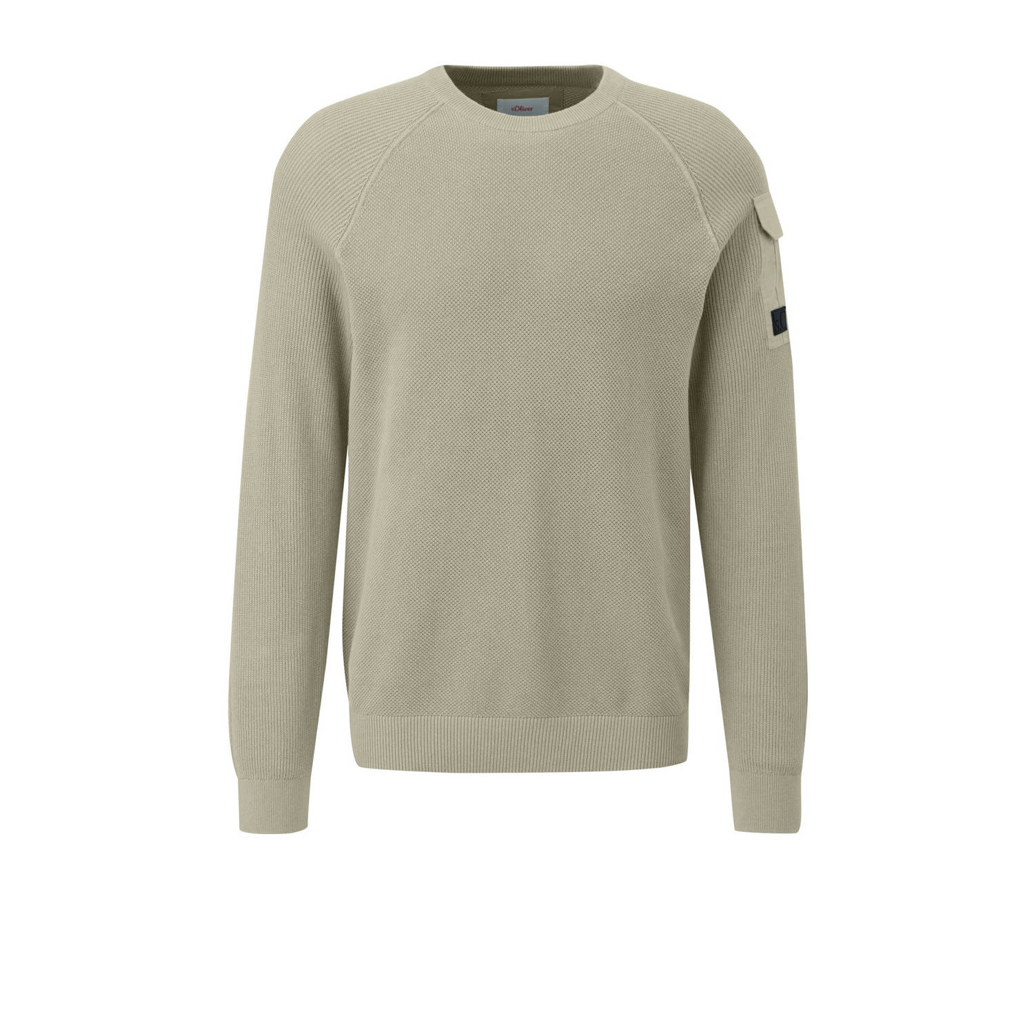 S.Oliver RED LABEL Regular fit gebreide pullover met raglanmouwen en structuurmix