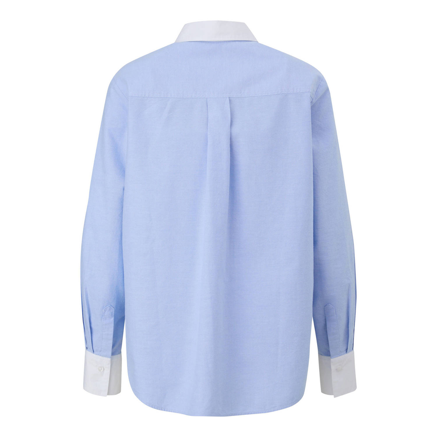 s.Oliver blouse lichtblauw wit