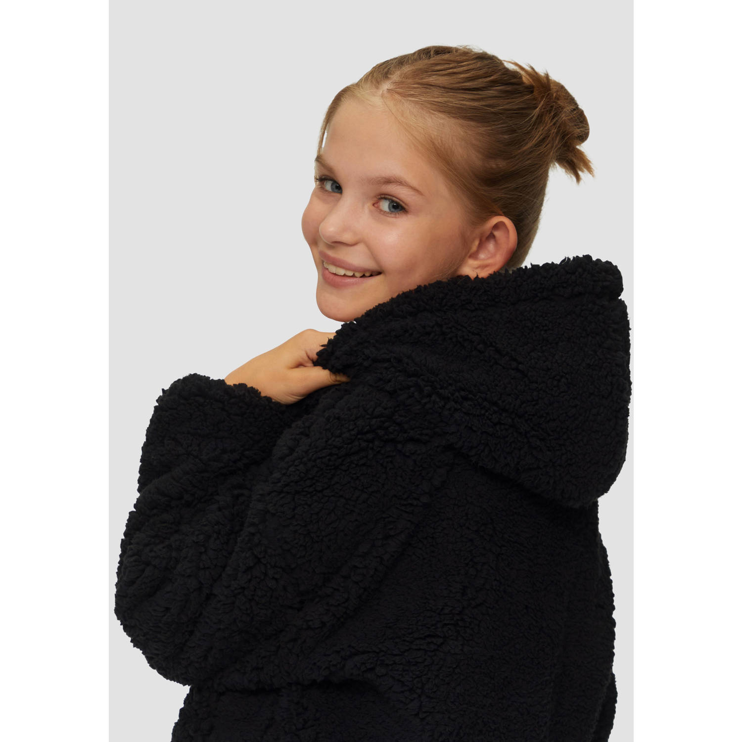 s.Oliver teddy tussenjas zwart