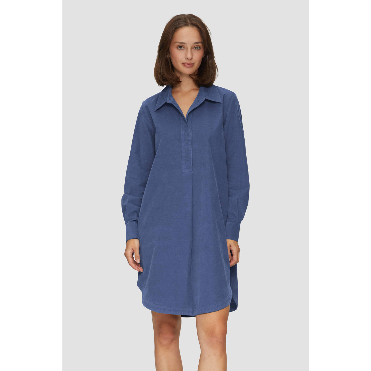 s.Oliver corduroy blousejurk blauw
