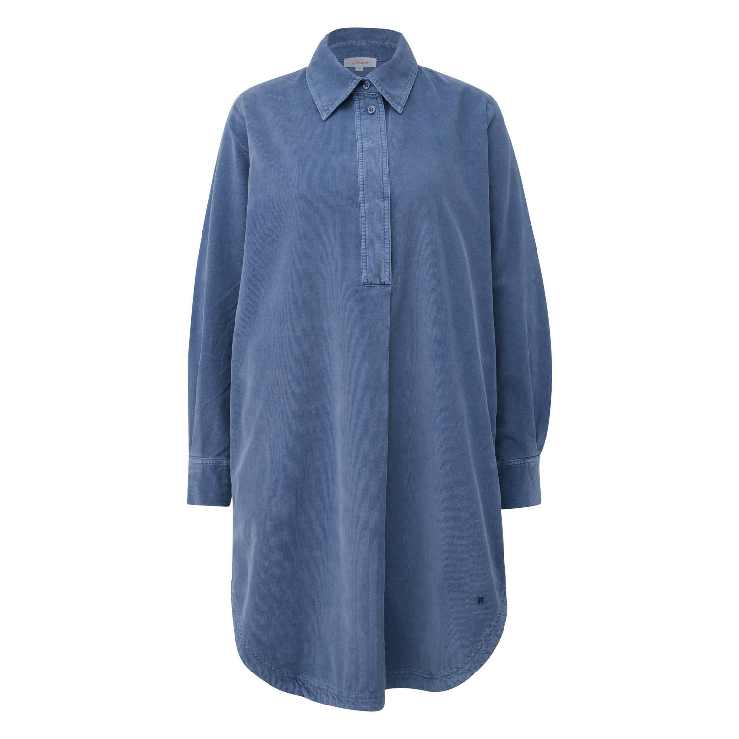 S.Oliver corduroy blousejurk blauw