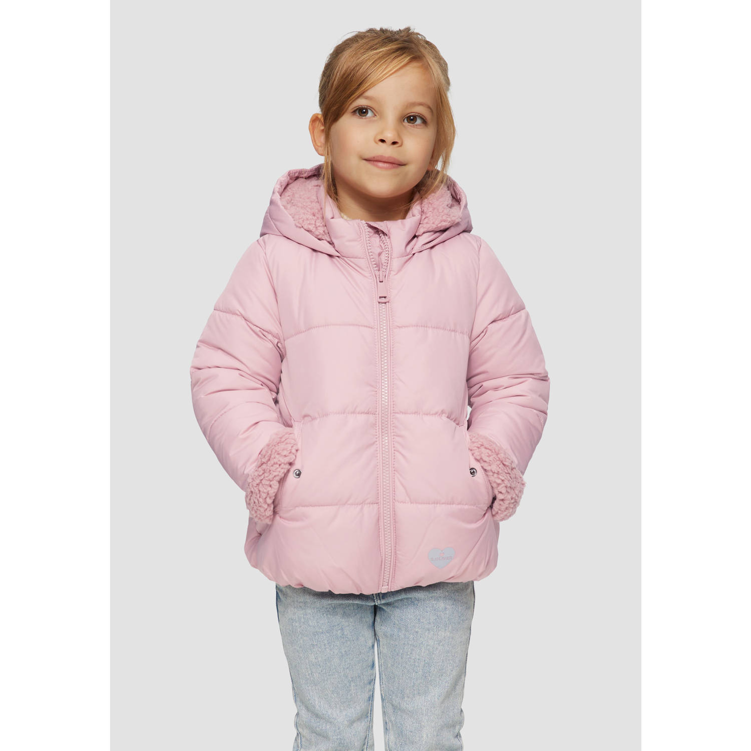 s.Oliver gewatteerde winterjas roze