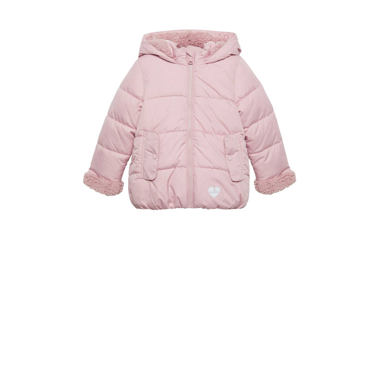 s.Oliver gewatteerde winterjas roze