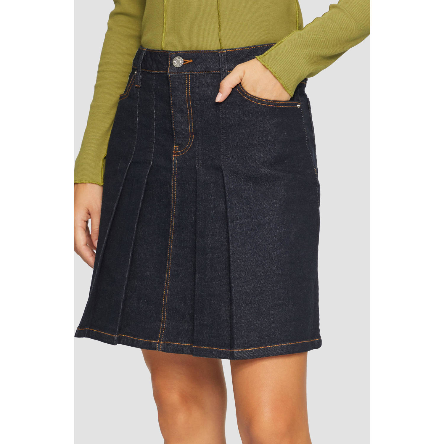 S.Oliver denim spijkerrok dark blue denim