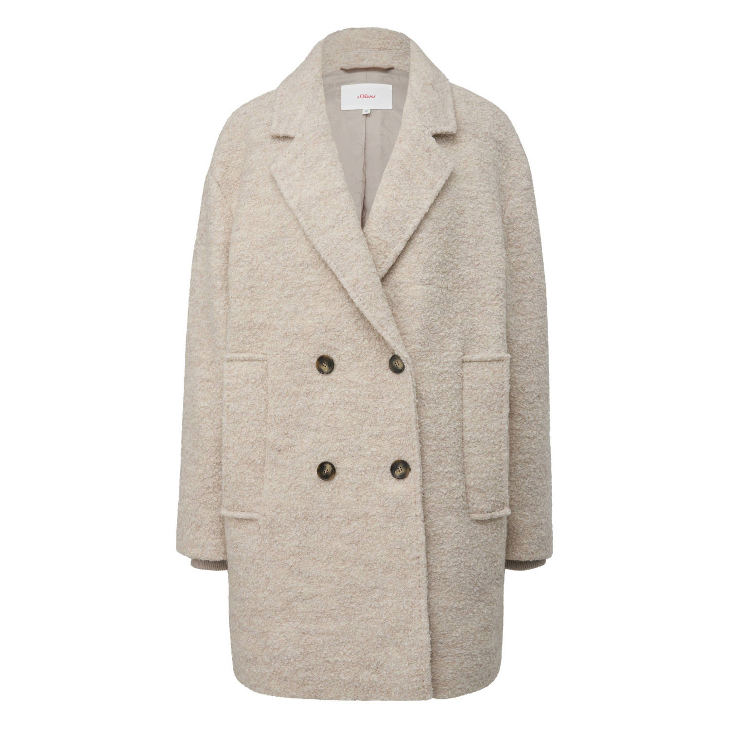 s.Oliver jas met wol beige