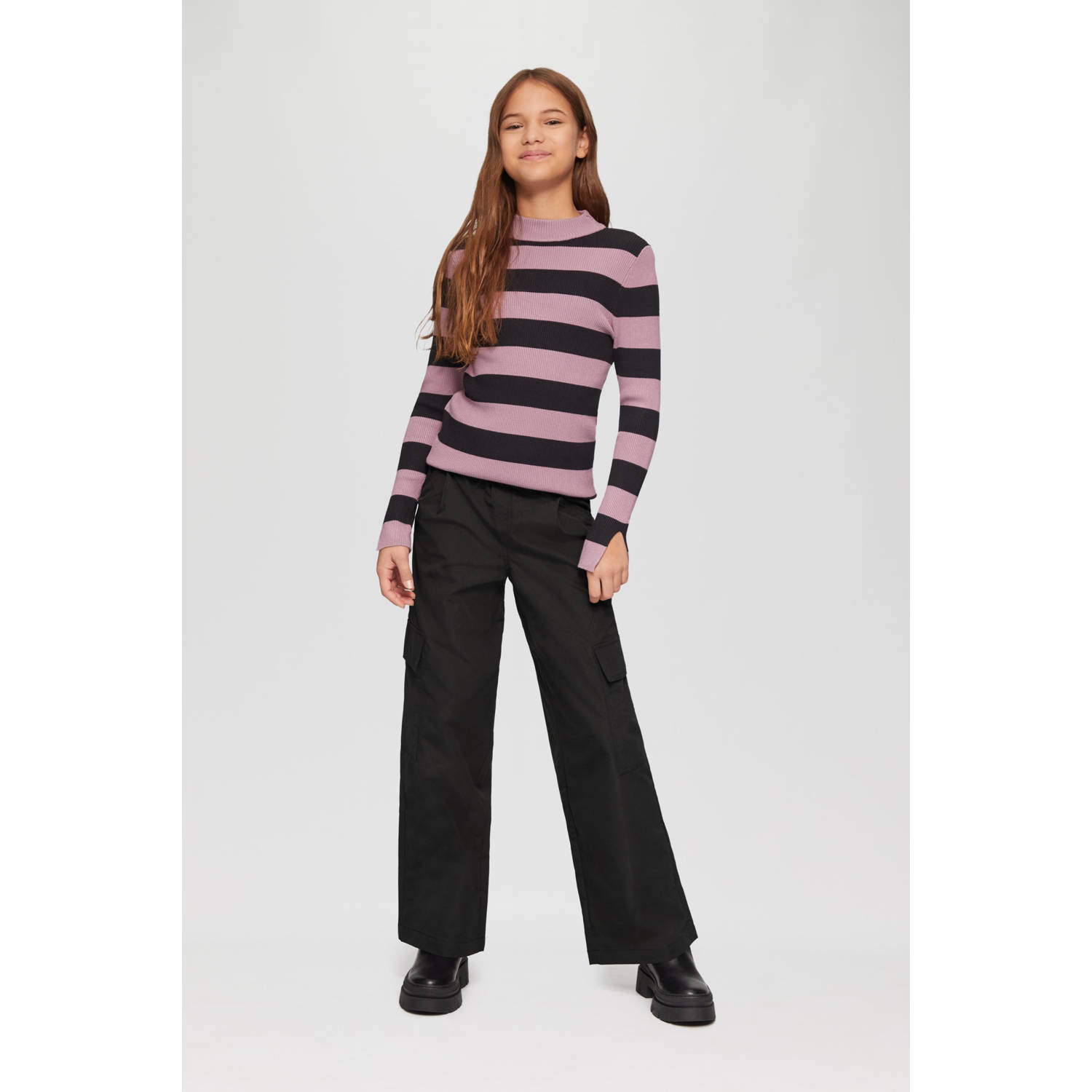 s.Oliver wide leg jeans zwart