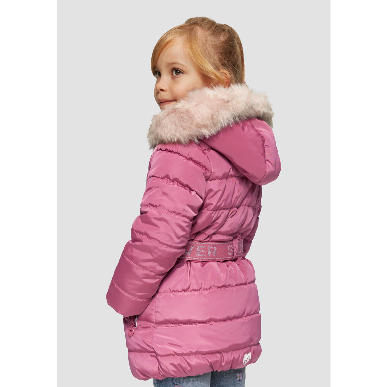 s.Oliver gewatteerde winterjas roze