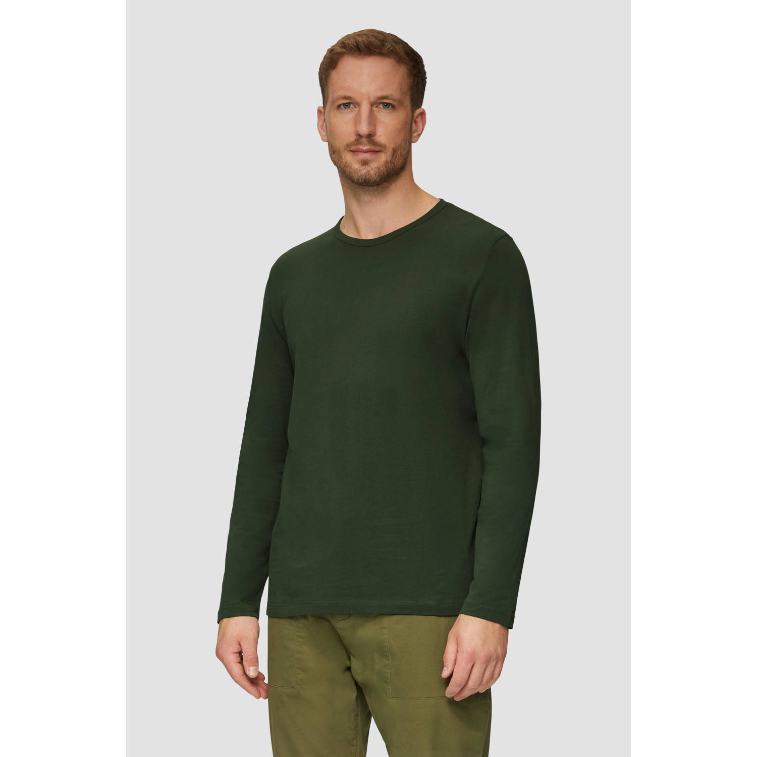 S.Oliver RED LABEL Regular fit shirt met lange mouwen van zacht katoenjersey
