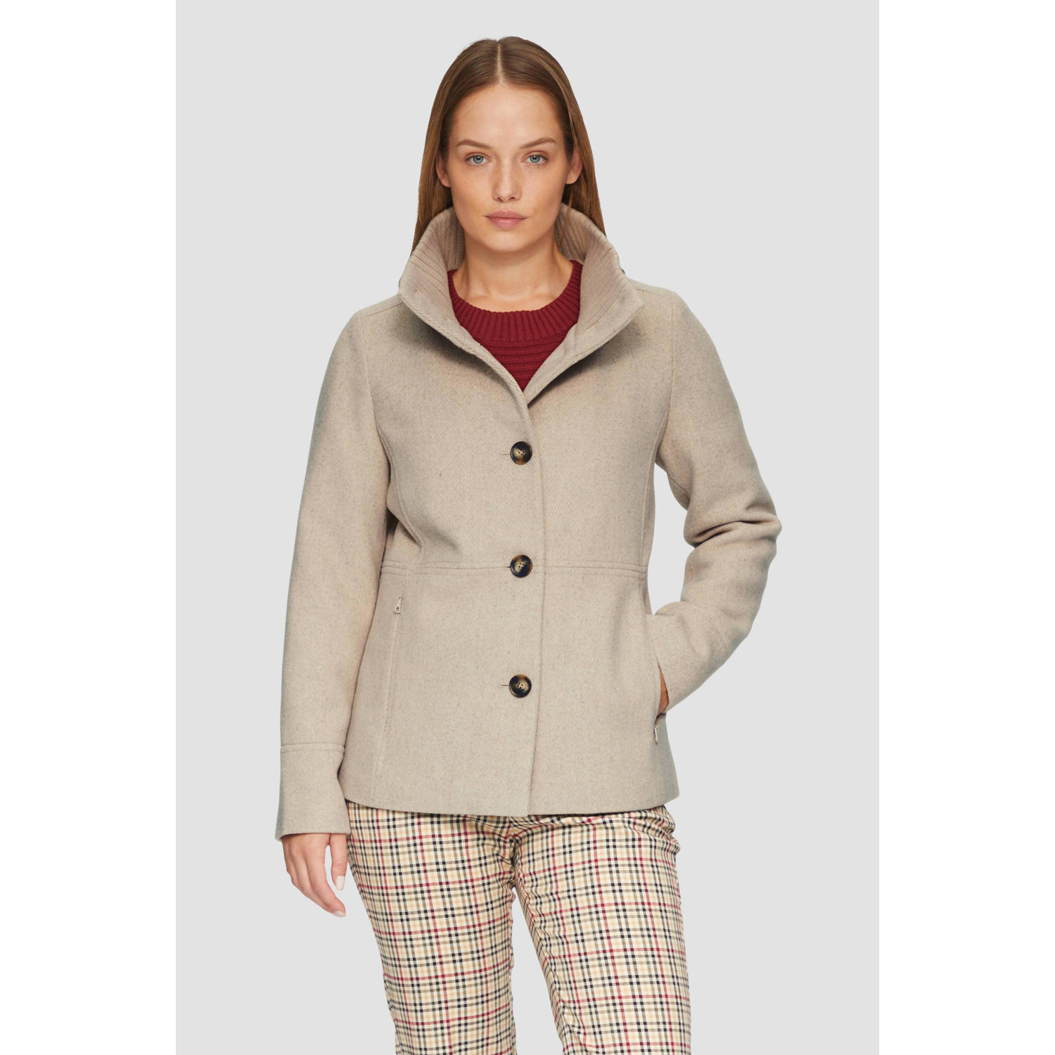 s.Oliver jack met wol beige
