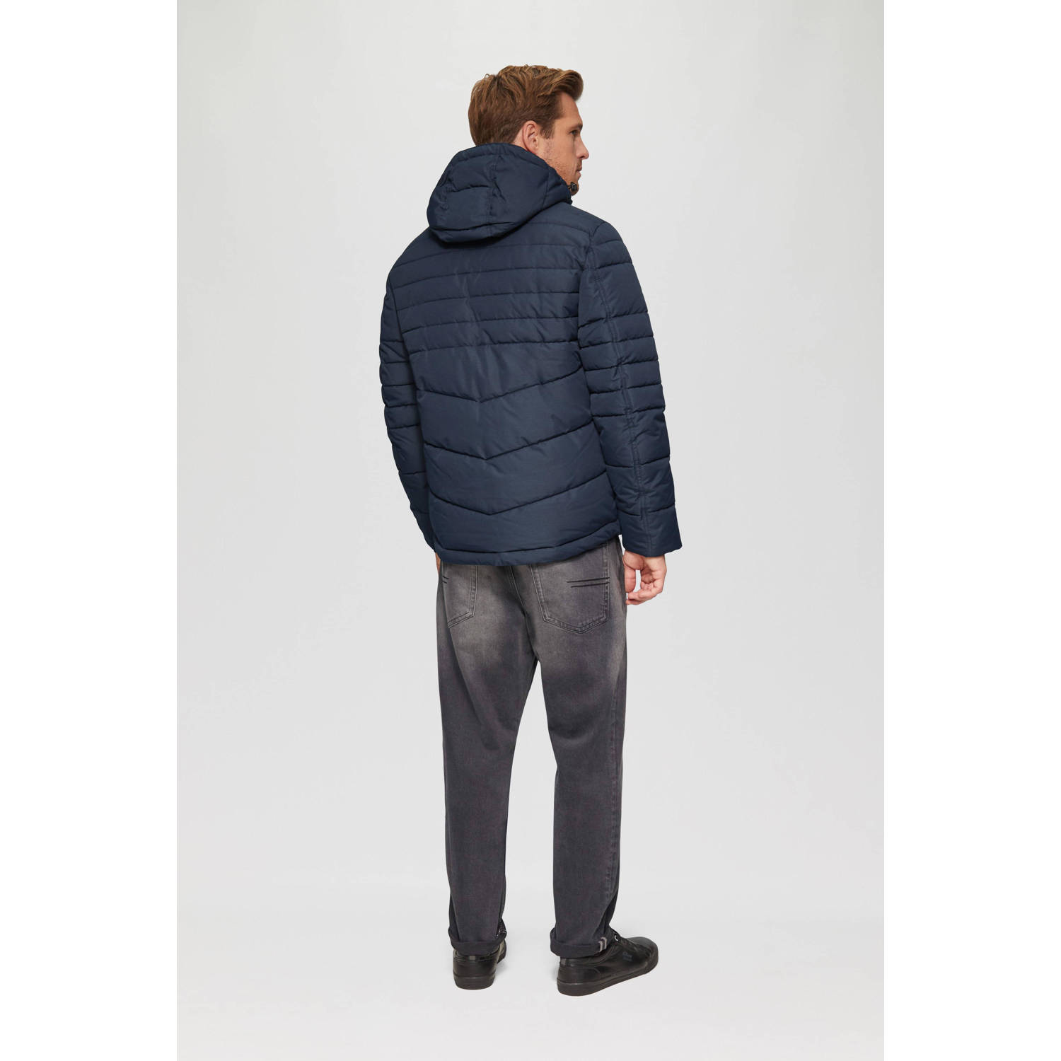 s.Oliver gewatteerde jas donkerblauw