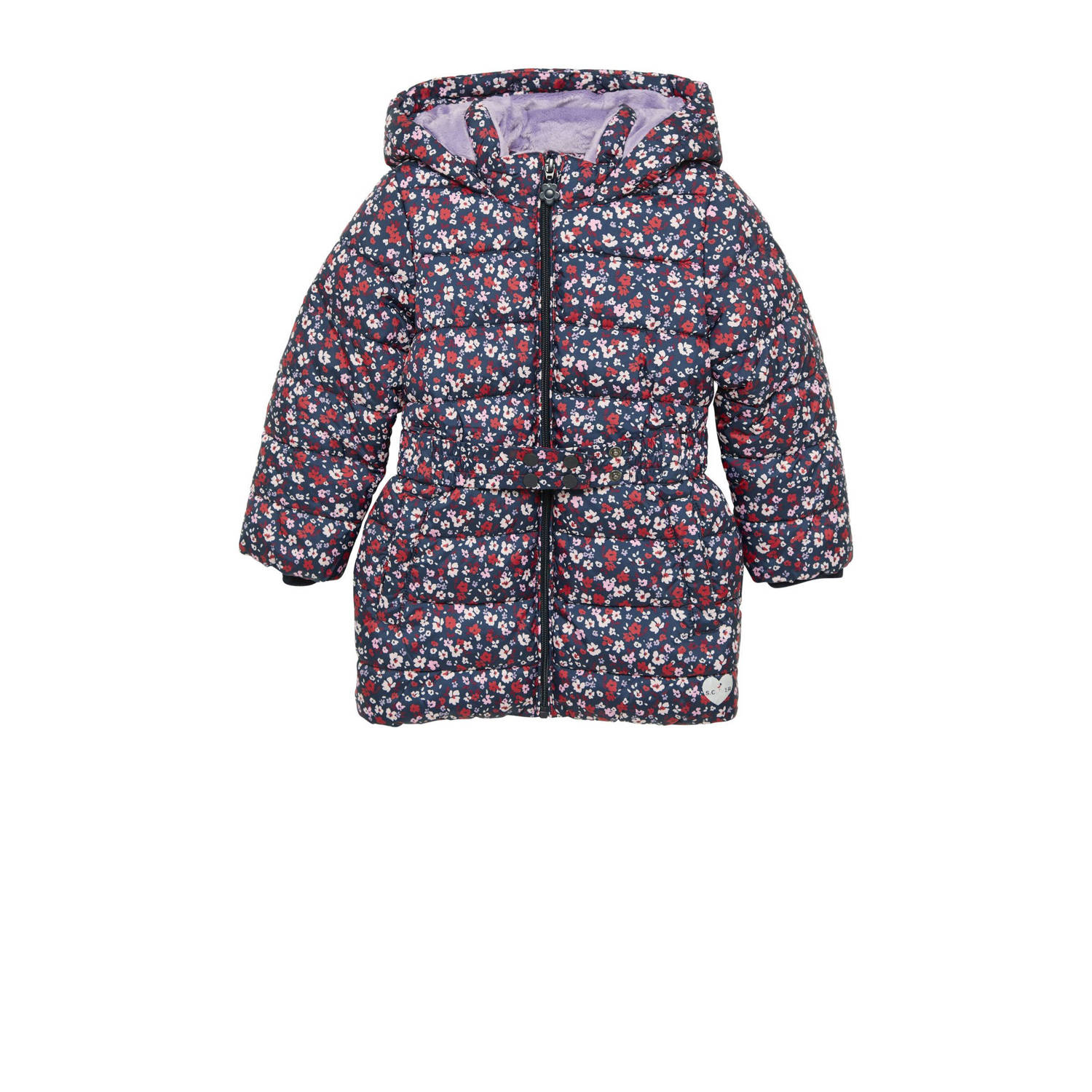S.Oliver RED LABEL Junior Outdoorjack met all-over print en capuchon