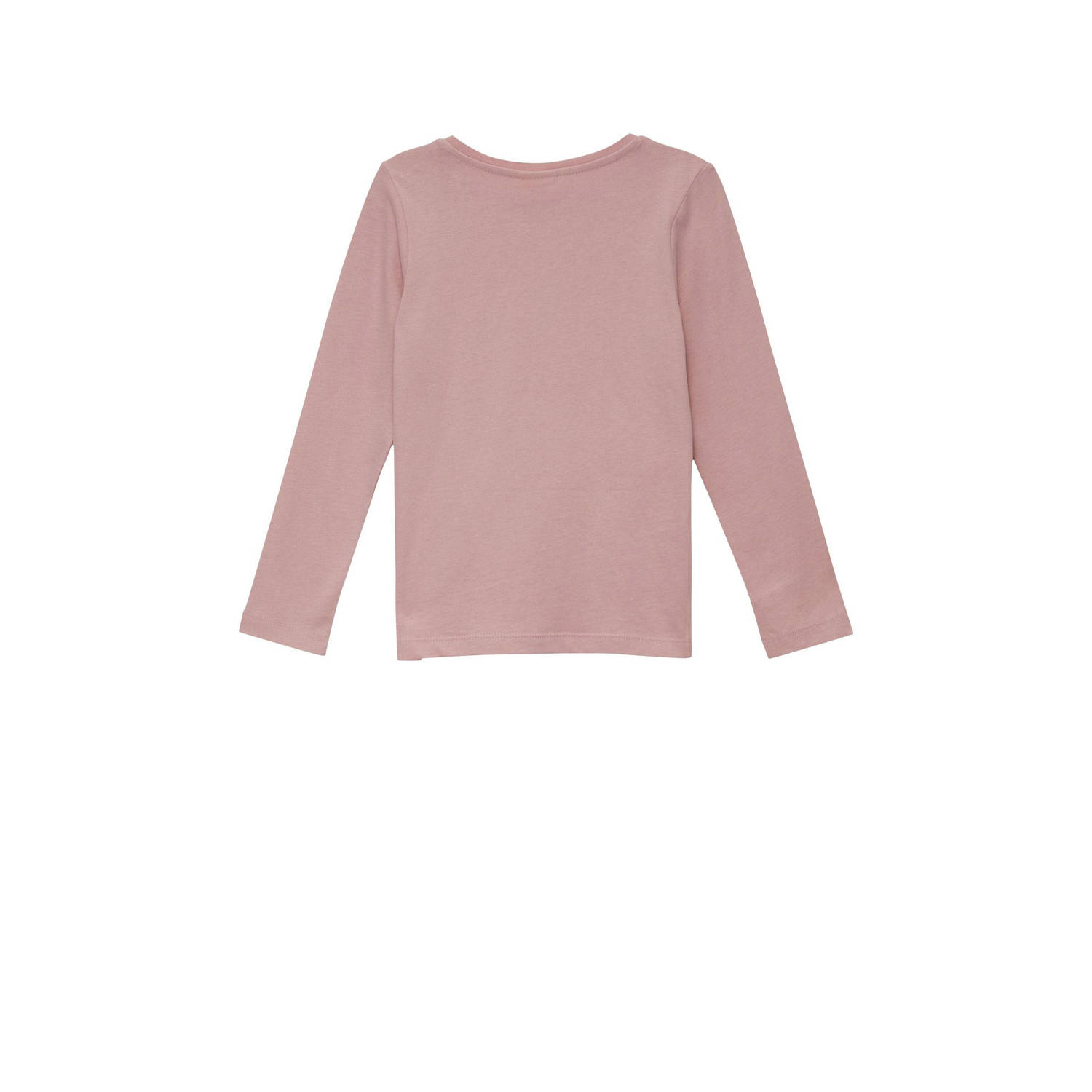 s.Oliver longsleeve met printopdruk roze