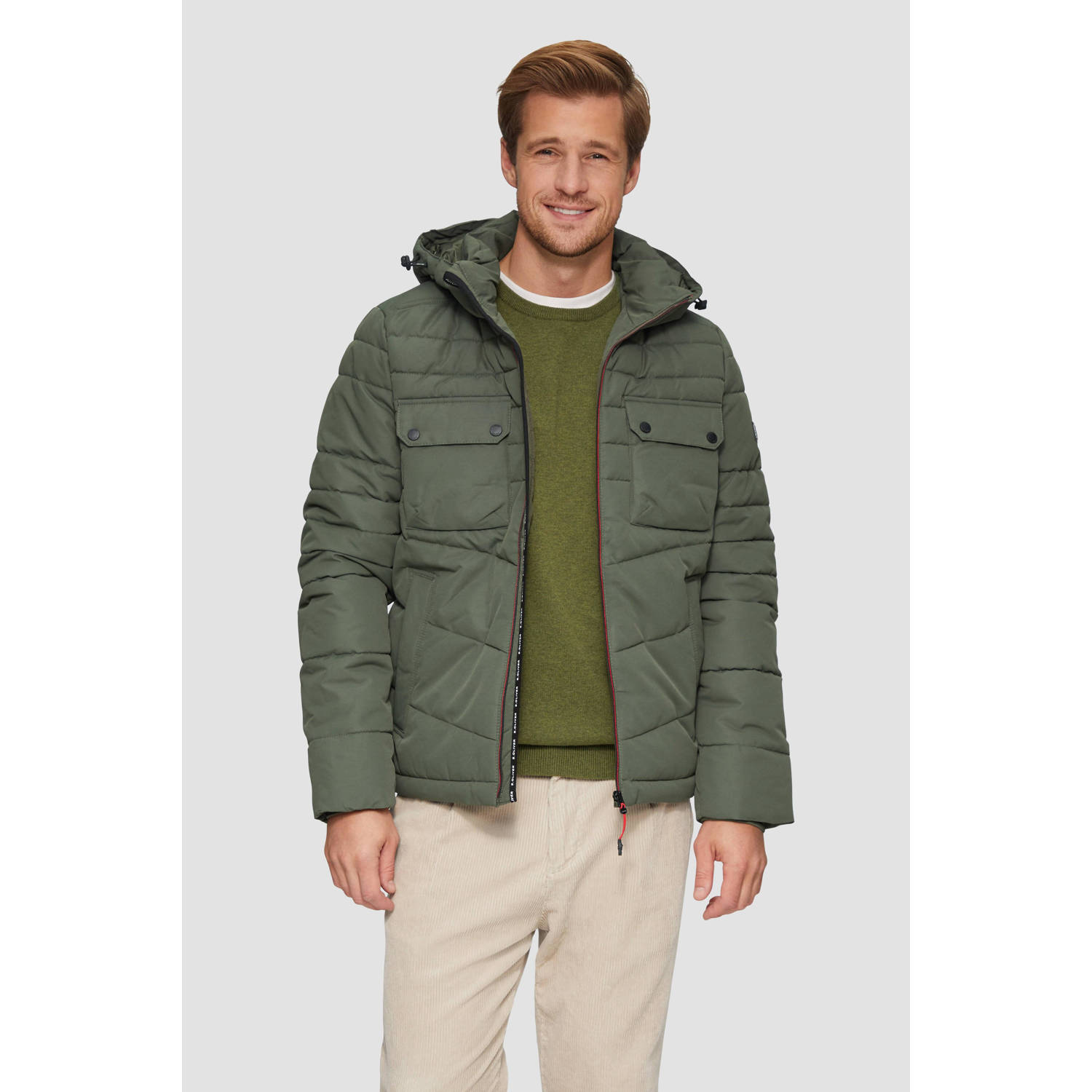 S.Oliver RED LABEL Regular fit gewatteerd jack met opstaande kraag