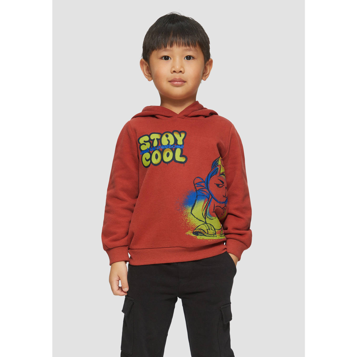 S.Oliver hoodie roodbruin