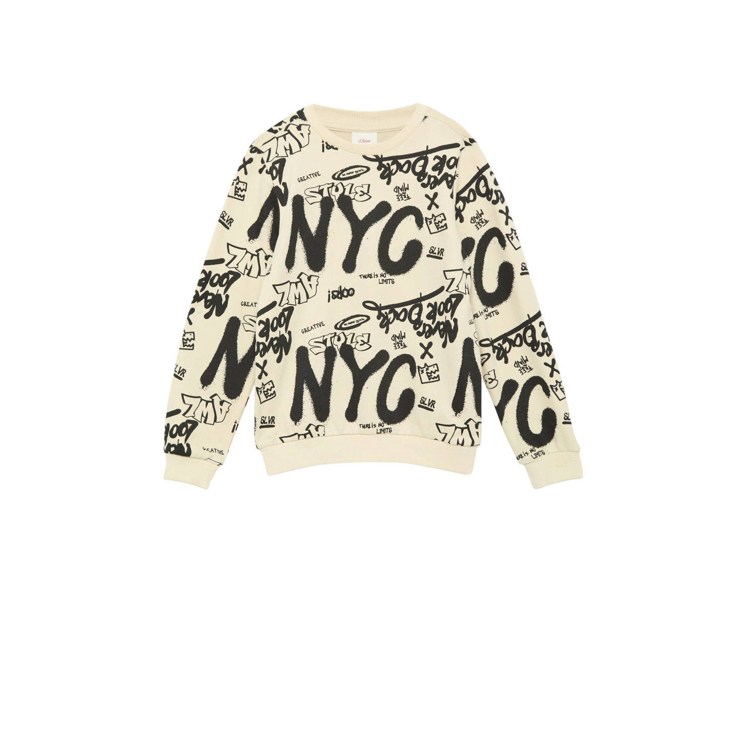 S.Oliver RED LABEL Sweatshirt met graffitiprint