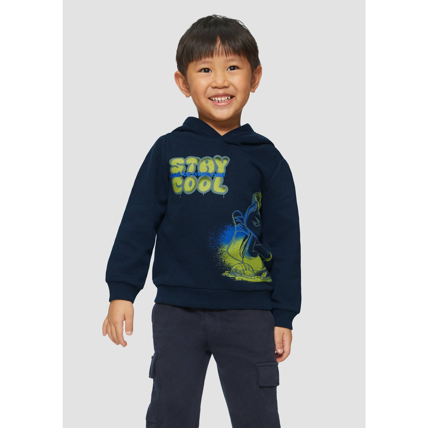s.Oliver hoodie blauw