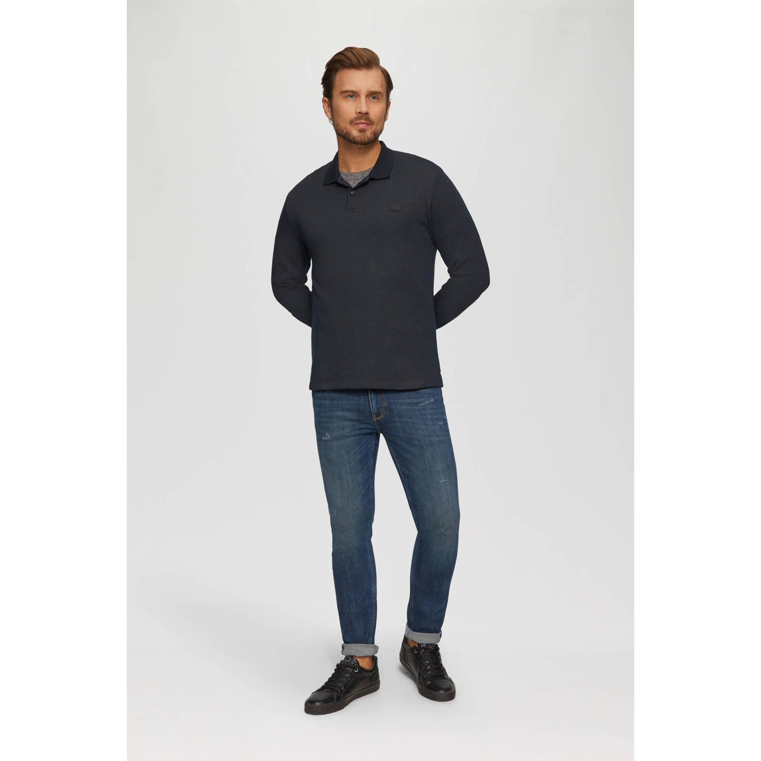 s.Oliver polo donkerblauw