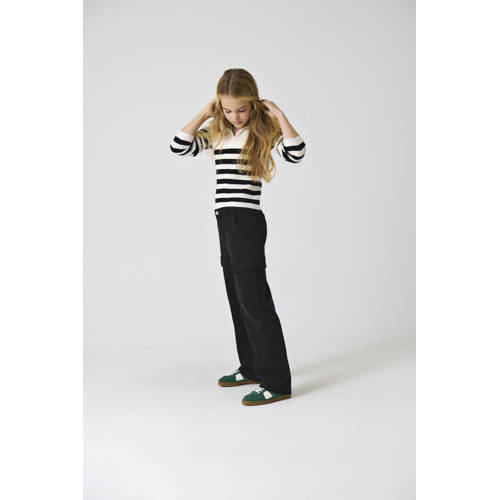 KIDS ONLY GIRL straight fit cargobroek KOGYARROW-VOX zwart afbeelding