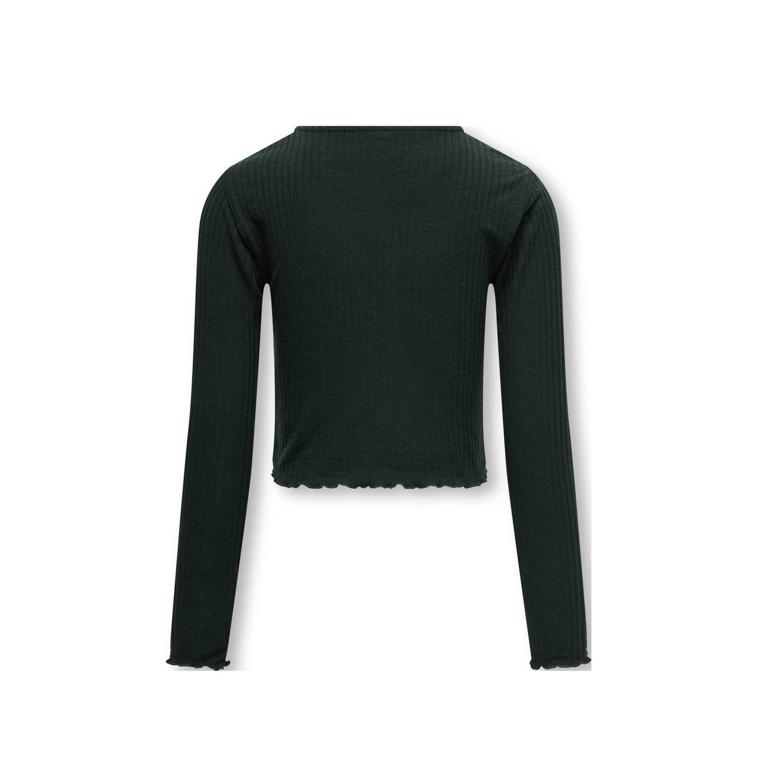 ONLY KIDS GIRL longsleeve KOGNELLA donkergroen