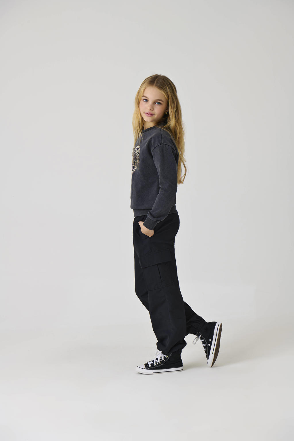 KIDS ONLY GIRL cargobroek KOGECHO zwart
