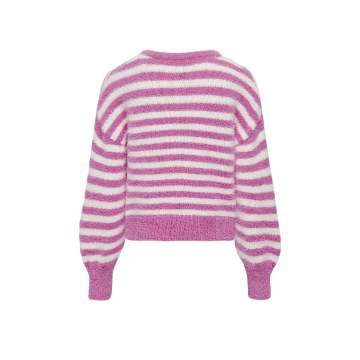 ONLY KIDS GIRL gebreide trui KOGNEWPIUMO roze wit