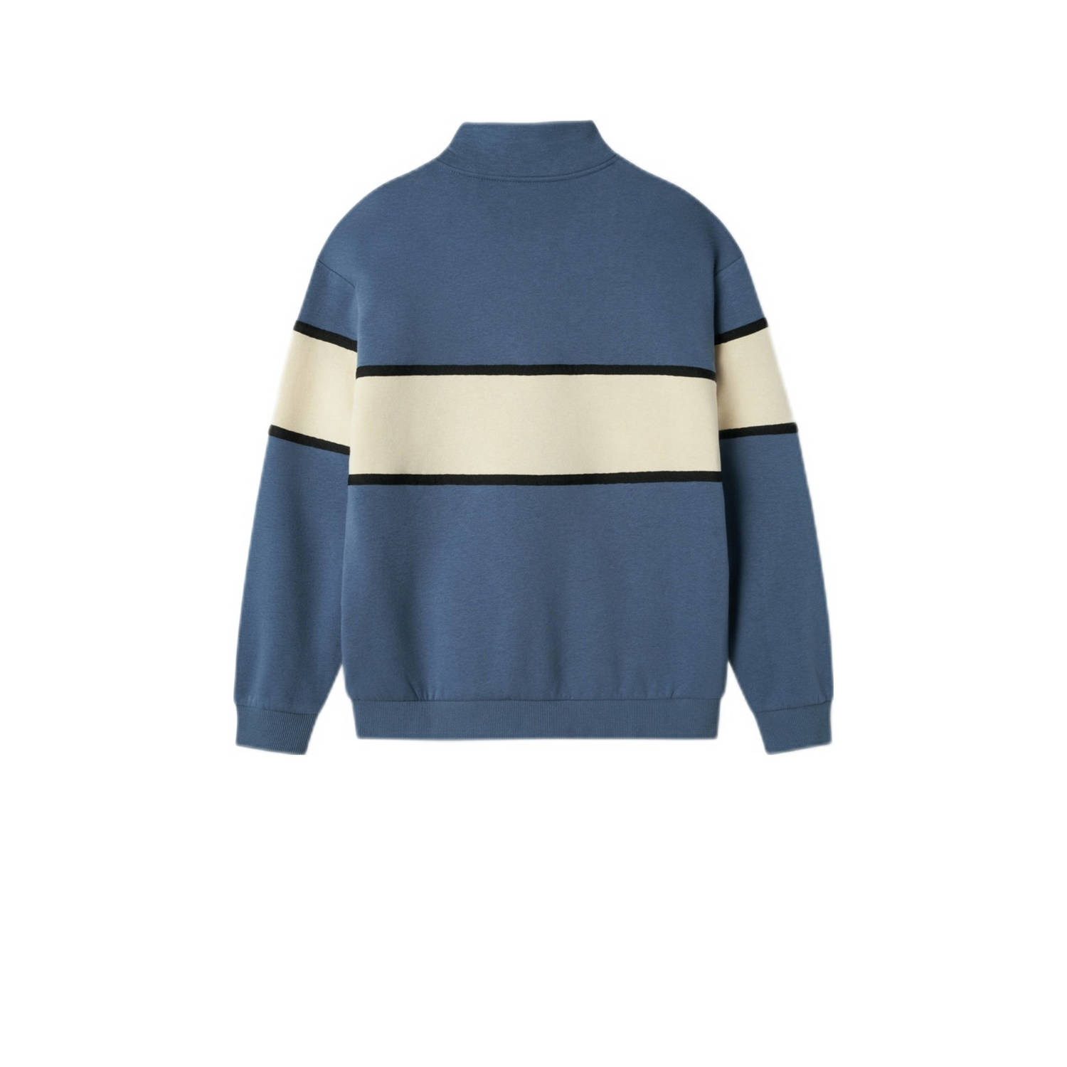 NAME IT KIDS sweater NKMOBORDE blauw ecru