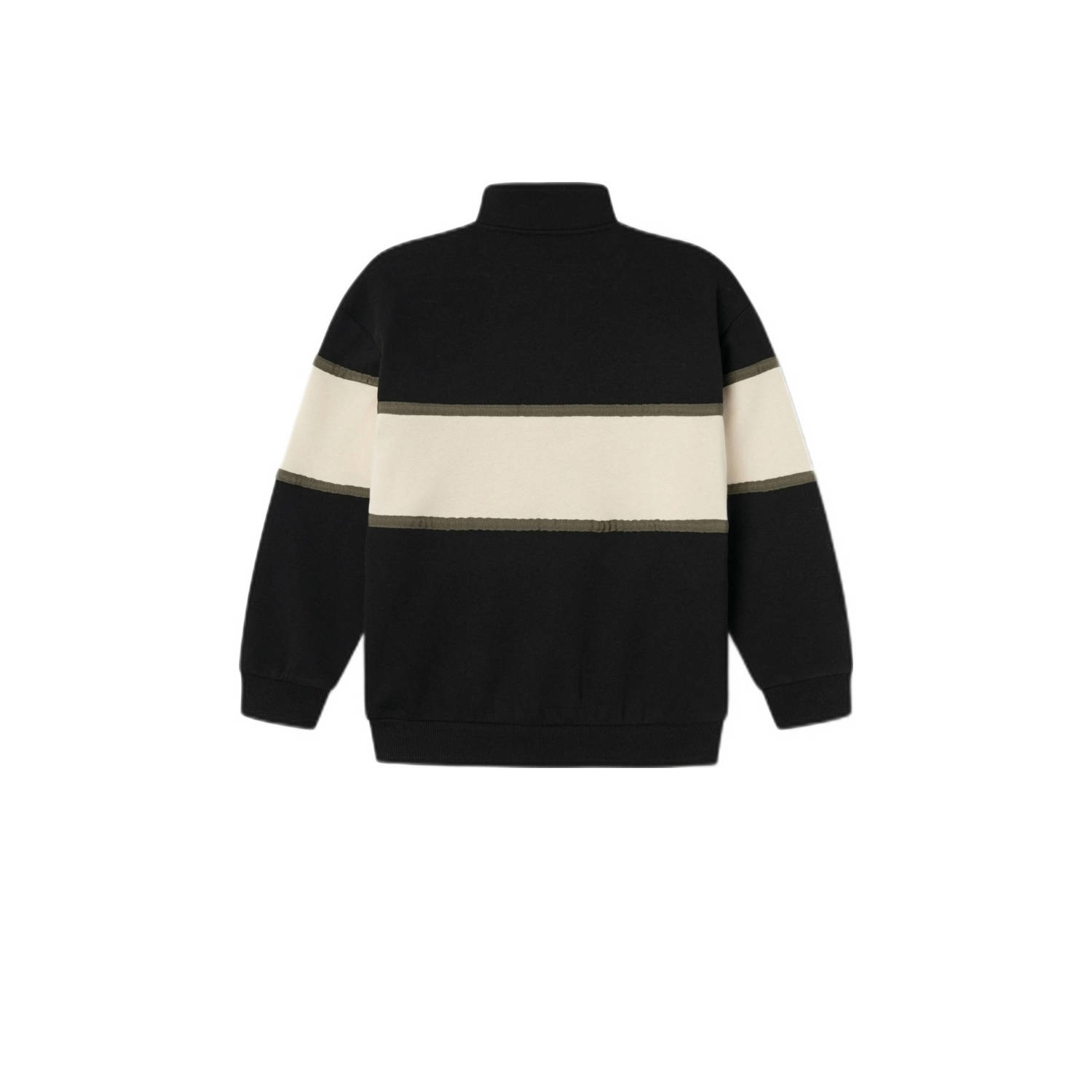 NAME IT KIDS sweater NKMOBORDE zwart offwhite