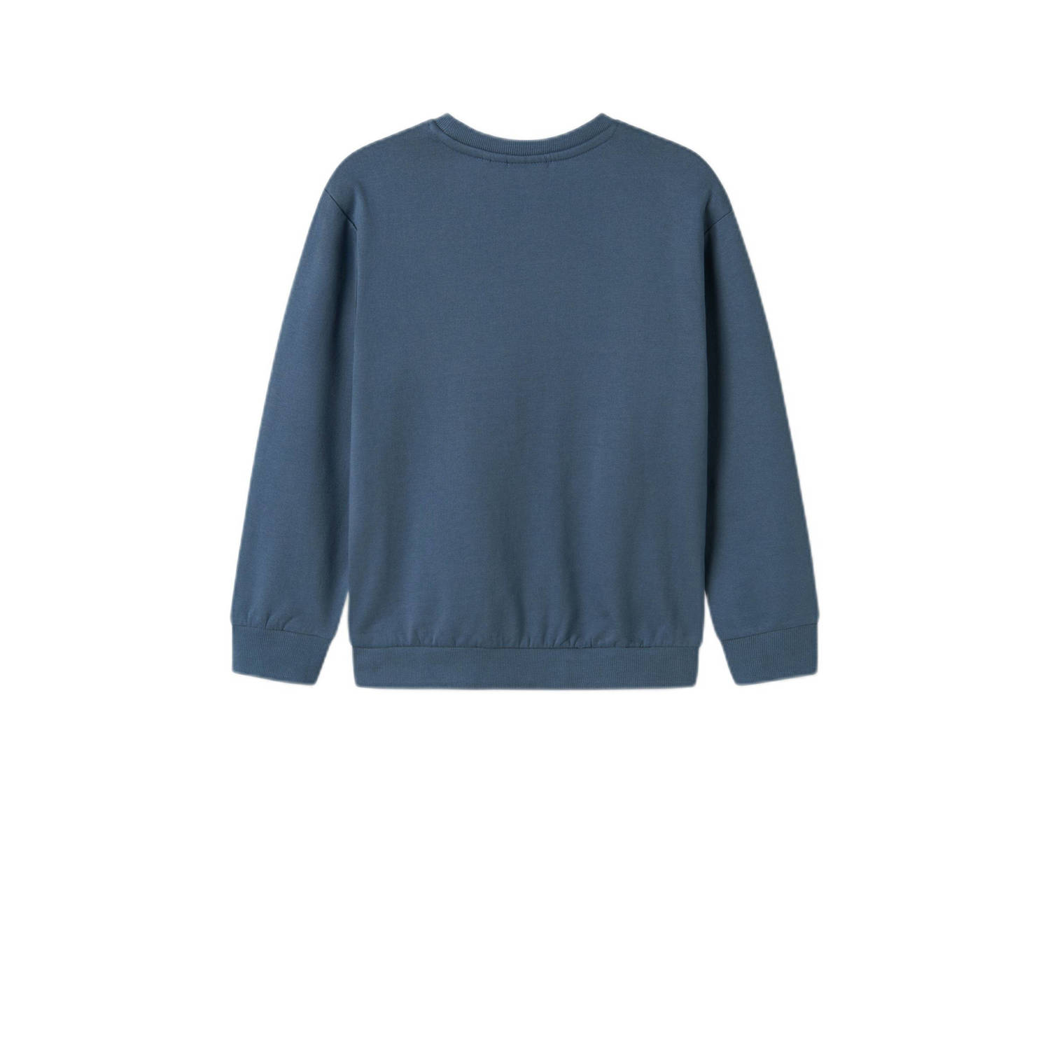 NAME IT KIDS sweater NKMVANCE met printopdruk blauw