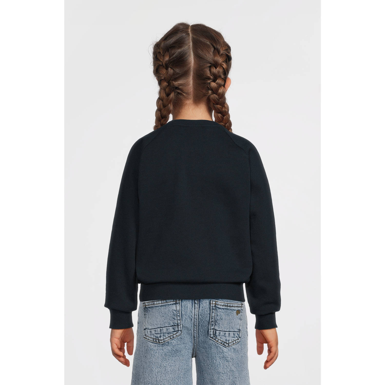NAME IT KIDS sweater NKFVENUS met printopdruk donkerblauw