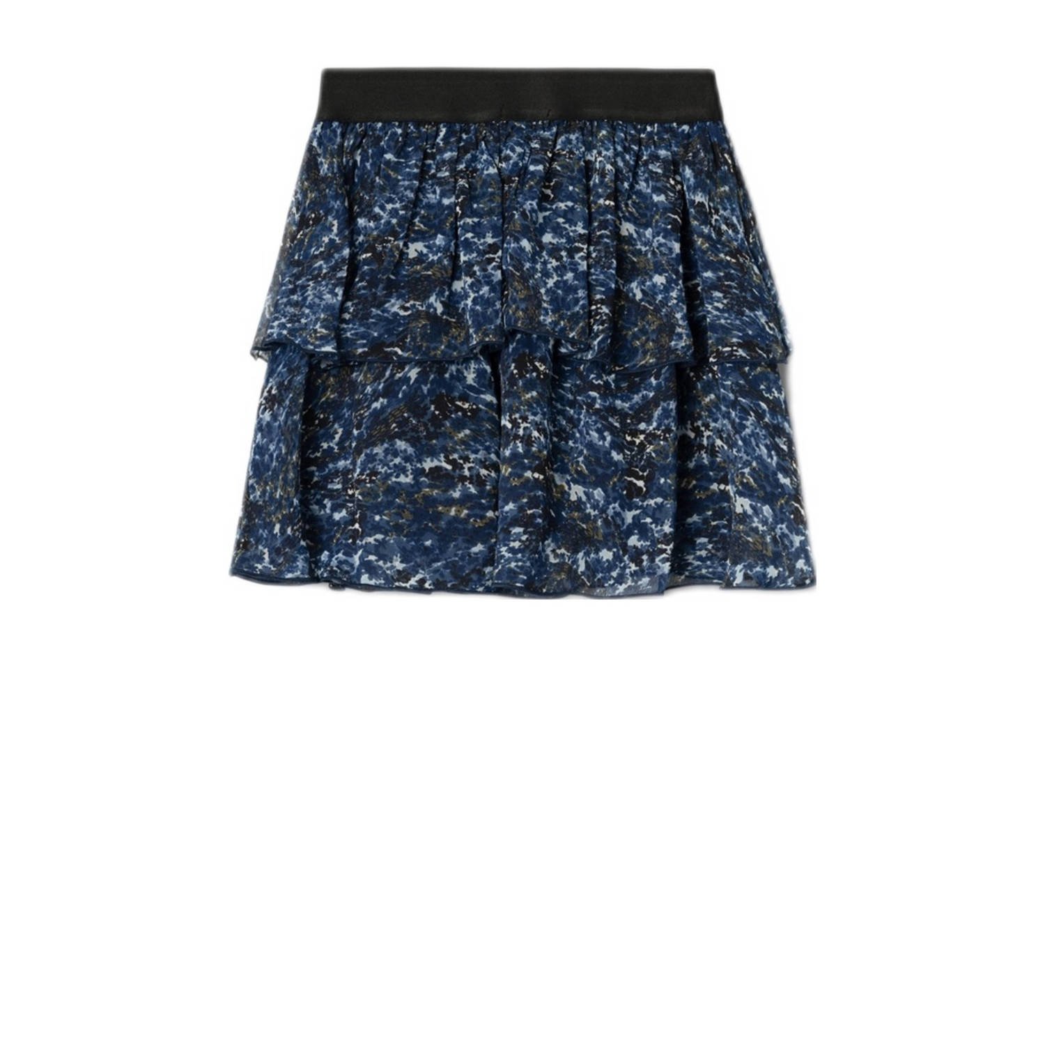 NAME IT KIDS midi rok donkerblauw