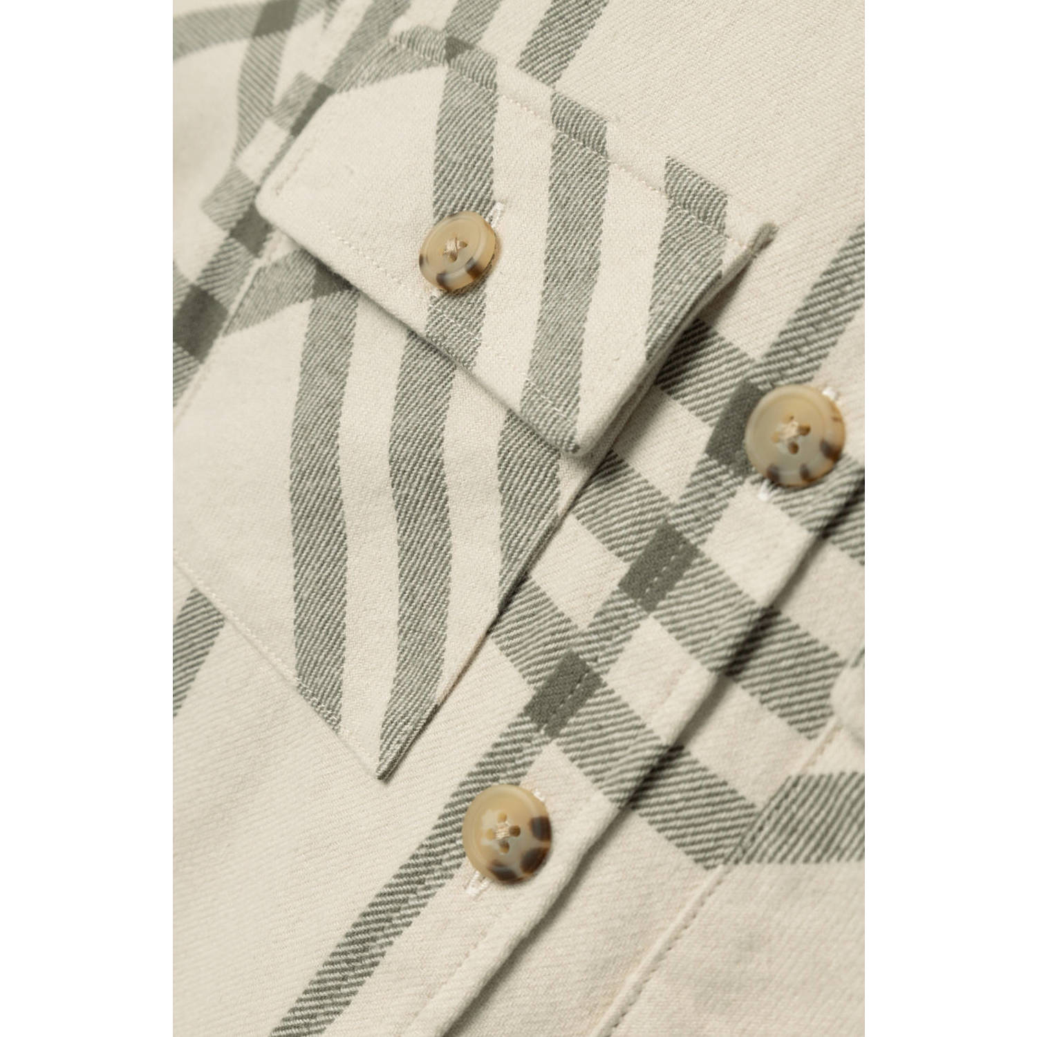 NAME IT KIDS overshirt NKMOSOM met capuchon beige groen