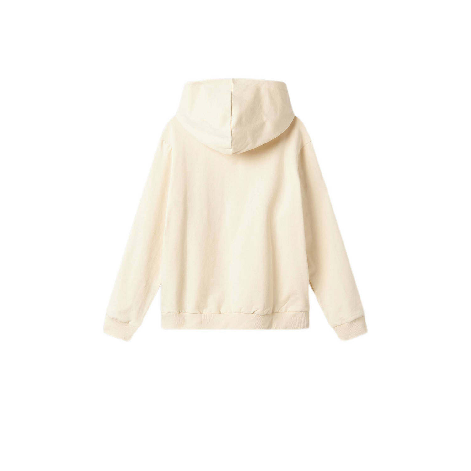 NAME IT KIDS hoodie NKMVUGO met printopdruk lichtzand