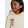 NAME IT KIDS hoodie NKMVUGO met printopdruk lichtzand