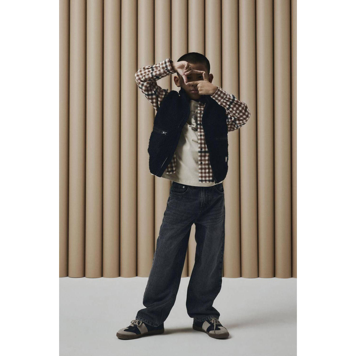 NAME IT KIDS gilet NKMNODERNE zwart