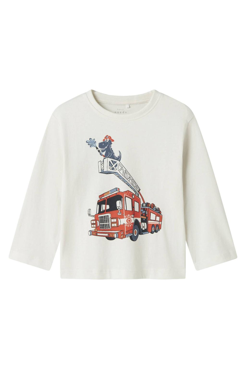 NAME IT MINI longsleeve NMMVICTOR met printopdruk ecru