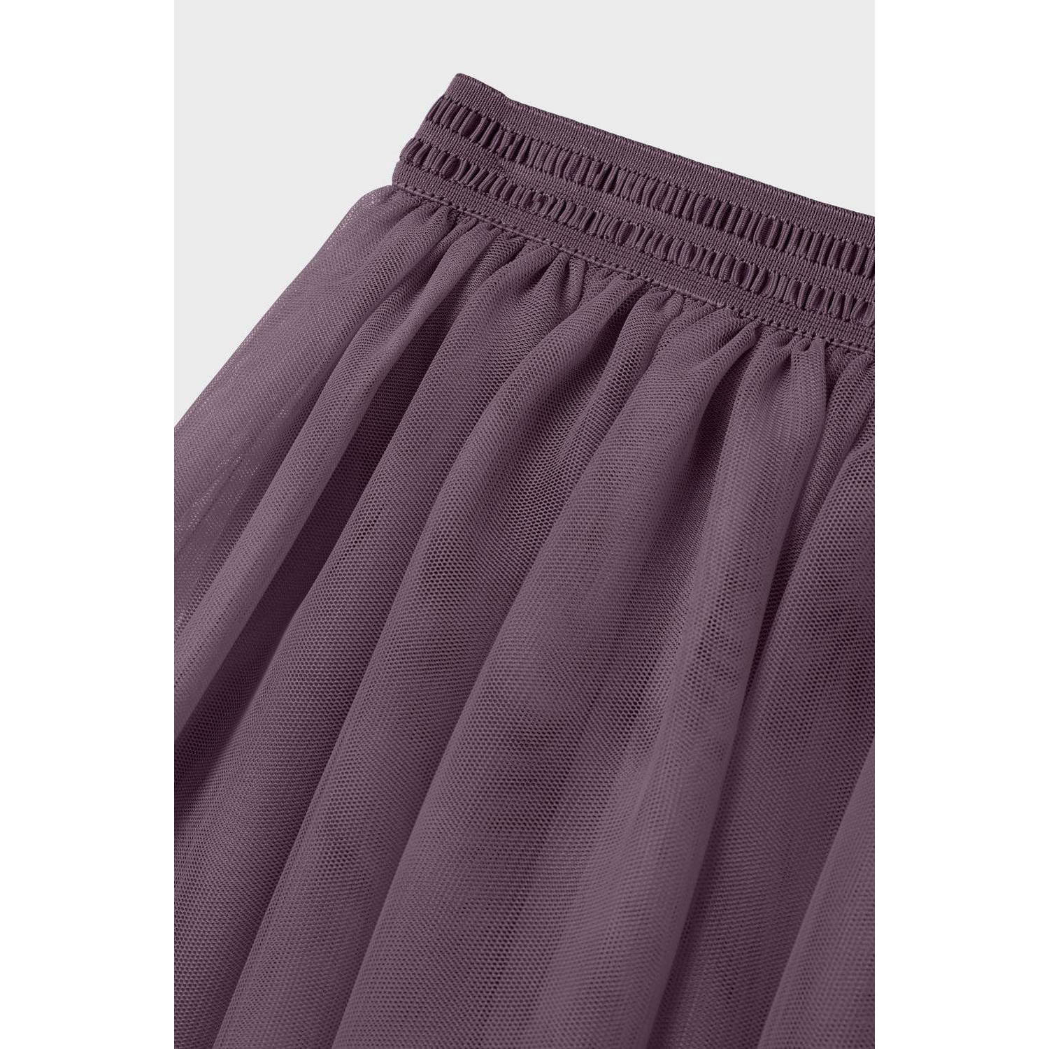 NAME IT MINI midi rok NMFNUTULLE donkerpaars