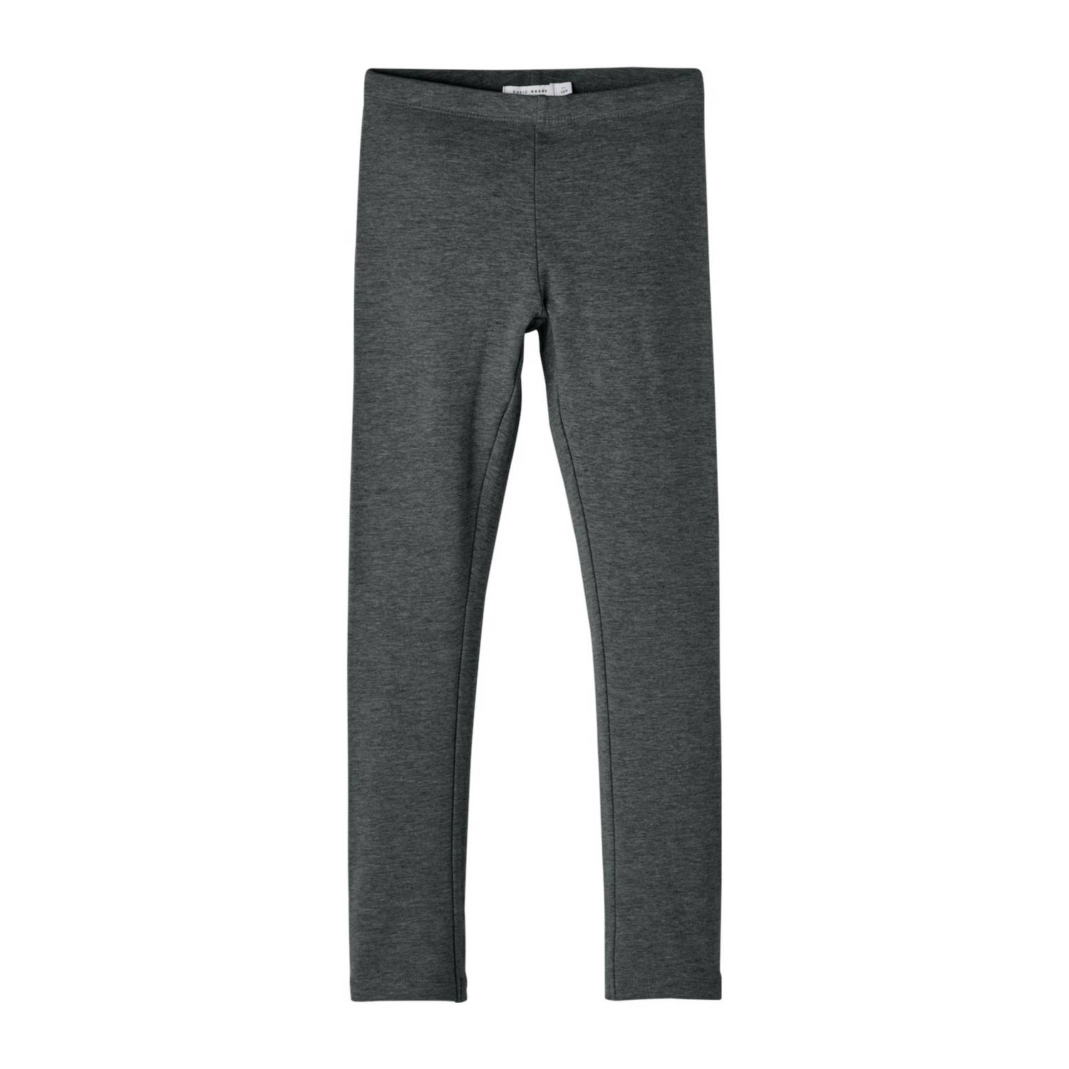 Name it KIDS gemêleerde legging NKFDAVINA Grijs Meisjes Stretchkatoen Melée 134