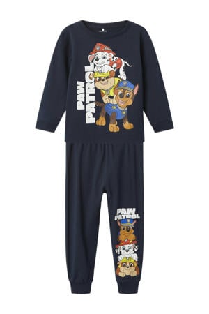 Paw Patrol pyjama met printopdruk donkerblauw