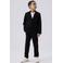 NAME IT KIDS tapered fit broek NKMRIRAMEL zwart
