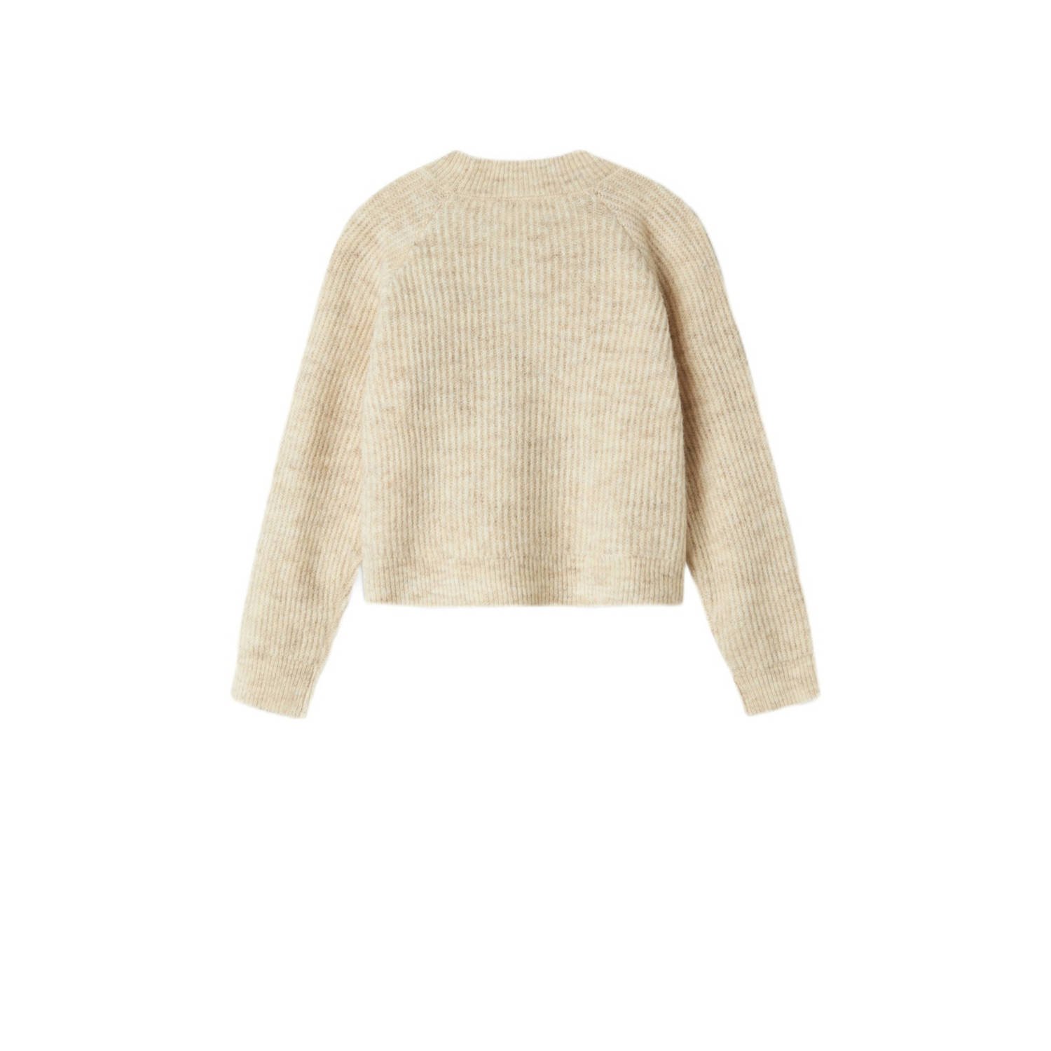 NAME IT KIDS gemêleerd vest NKFHOLLY beige