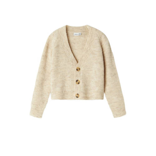 NAME IT KIDS gemêleerd vest NKFHOLLY beige afbeelding