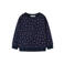 NAME IT MINI sweater met hartjes - donkerblauw