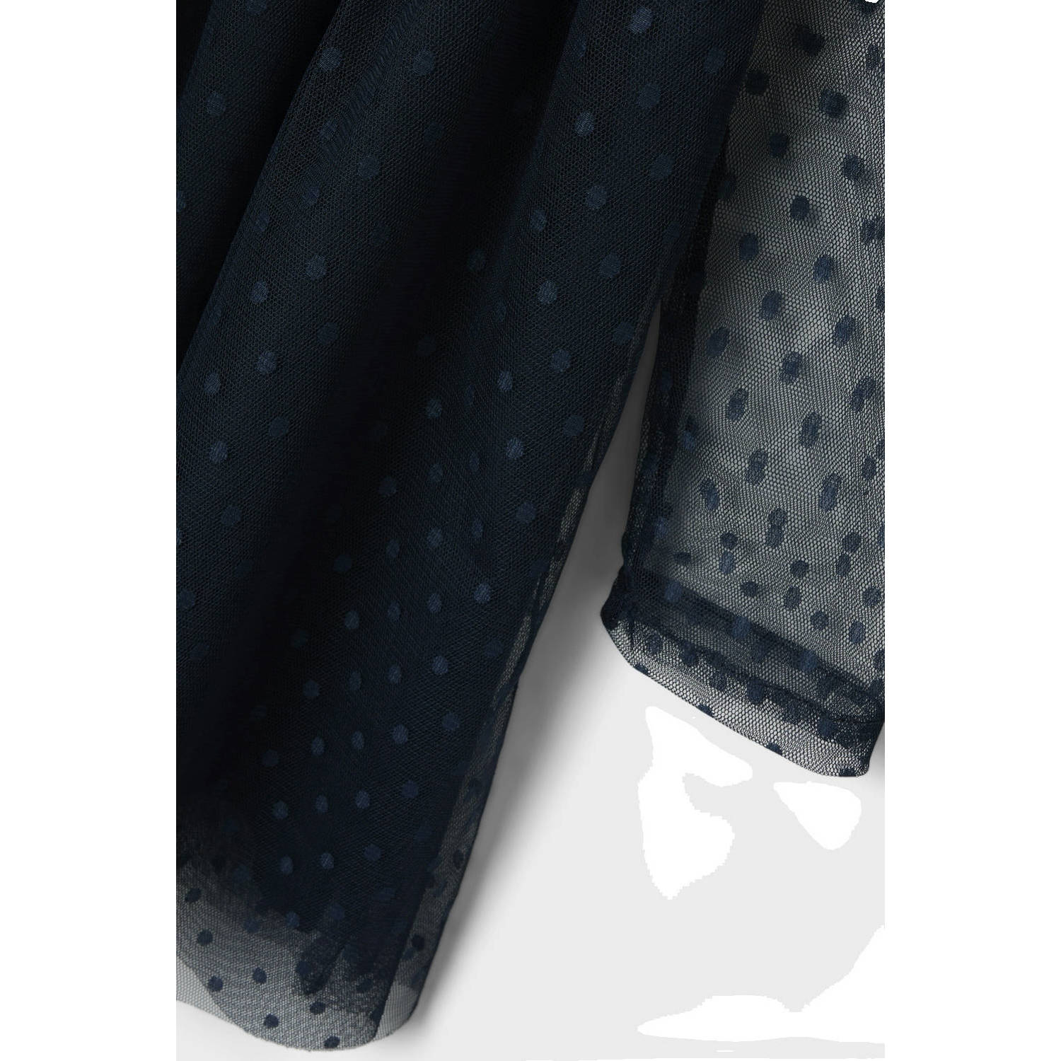 NAME IT KIDS semi-transparante jurk donkerblauw