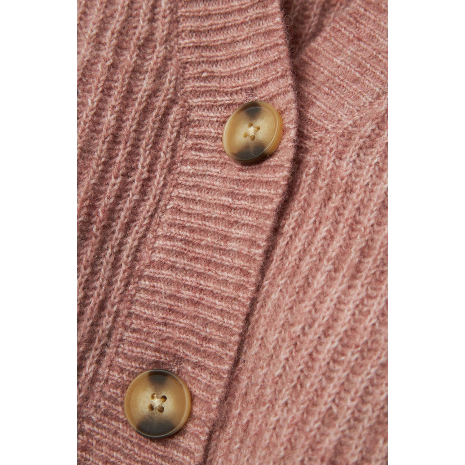 NAME IT KIDS gemêleerd vest NKFHOLLY oudroze