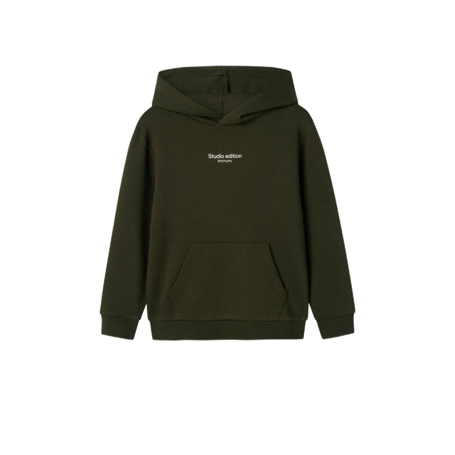 Name it KIDS hoodie met tekst groen Sweater Tekst 170 176