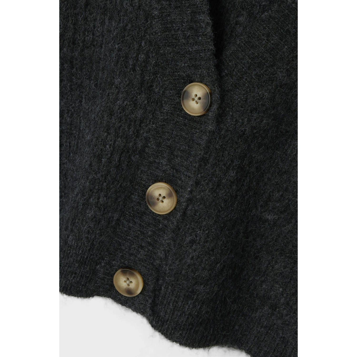 NAME IT KIDS gemêleerd vest NKFHOLLY donkergrijs